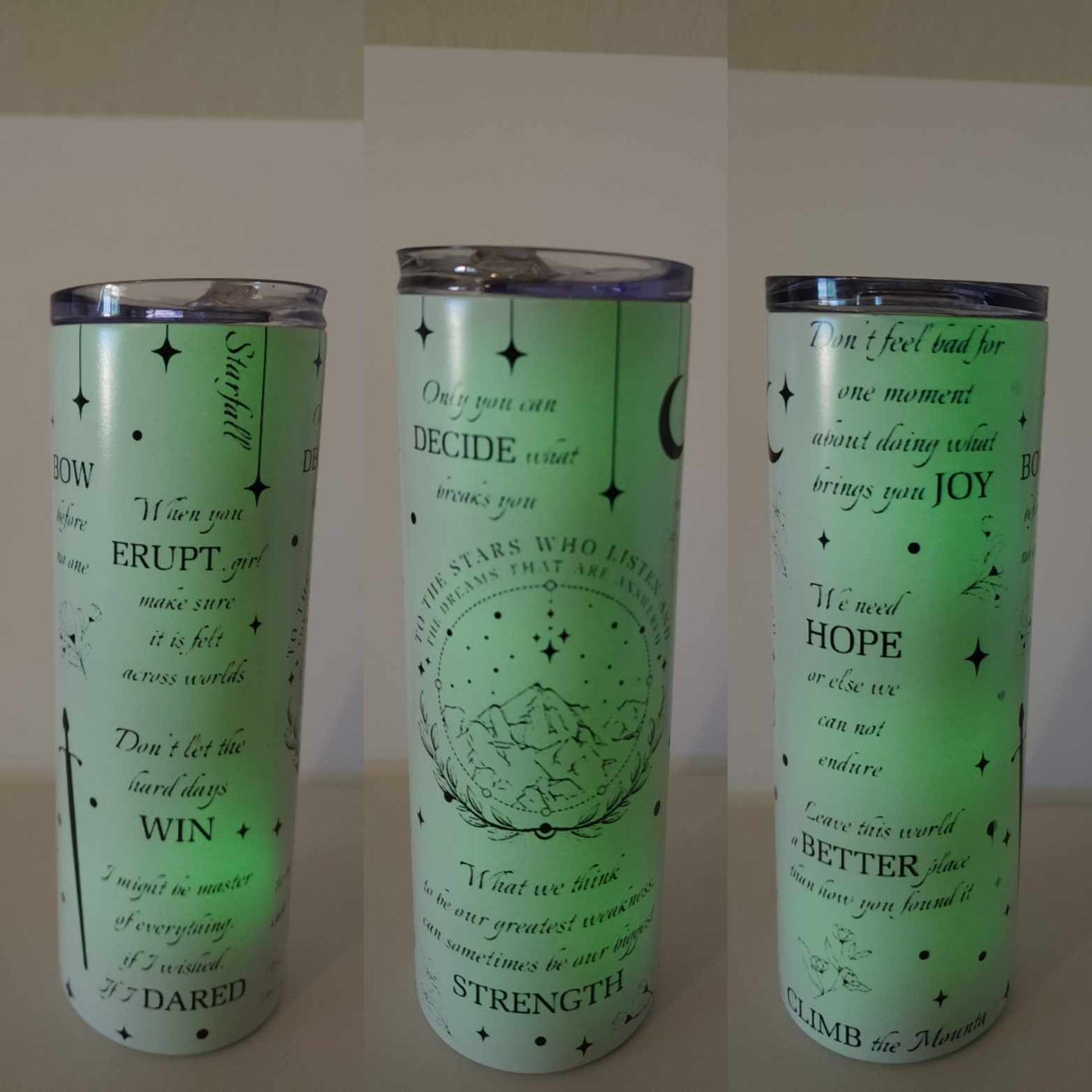 Fae Fantasy Green Glow 20 oz Tumbler