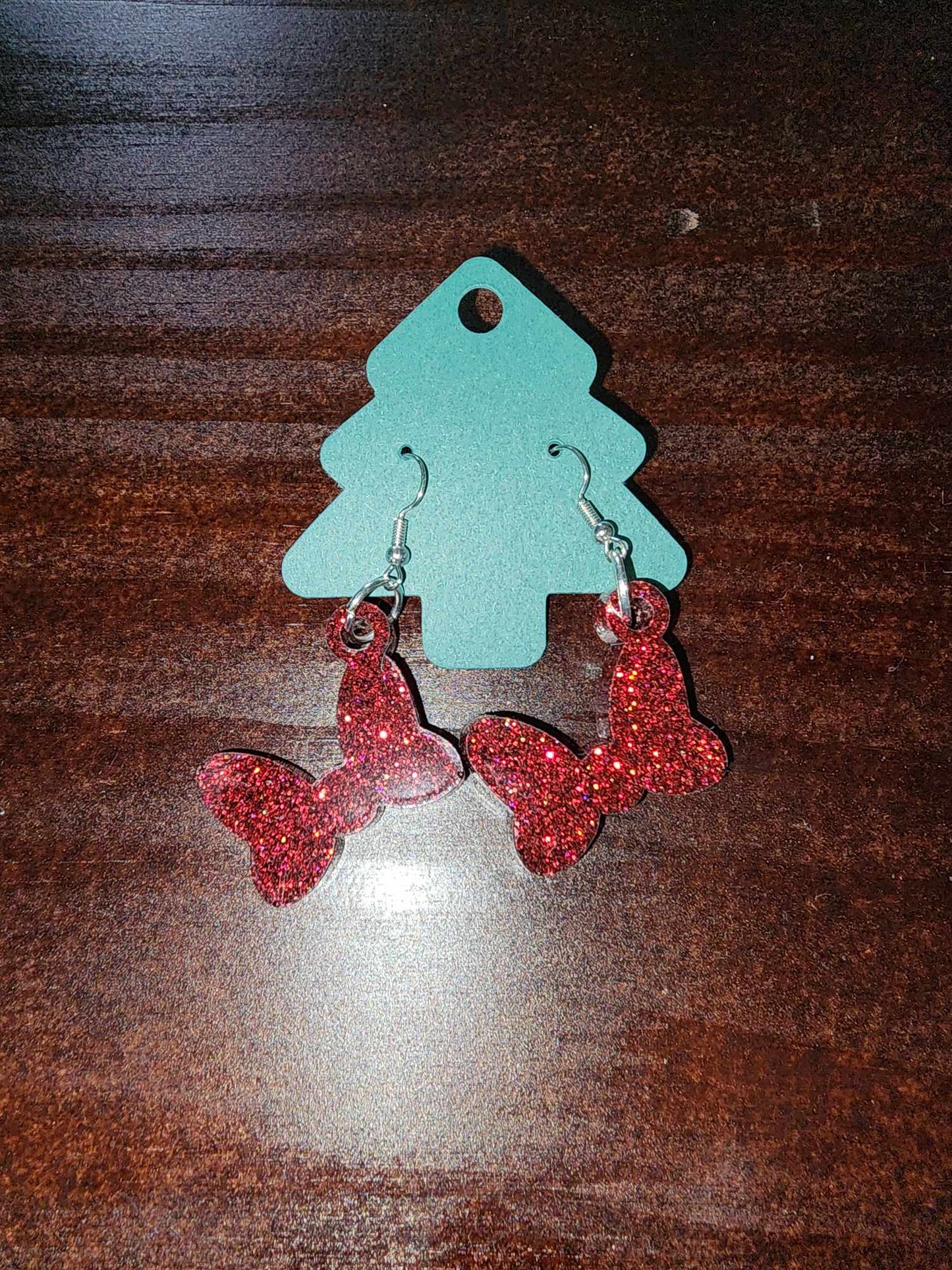Bow Dangle Earrings (Epoxy)