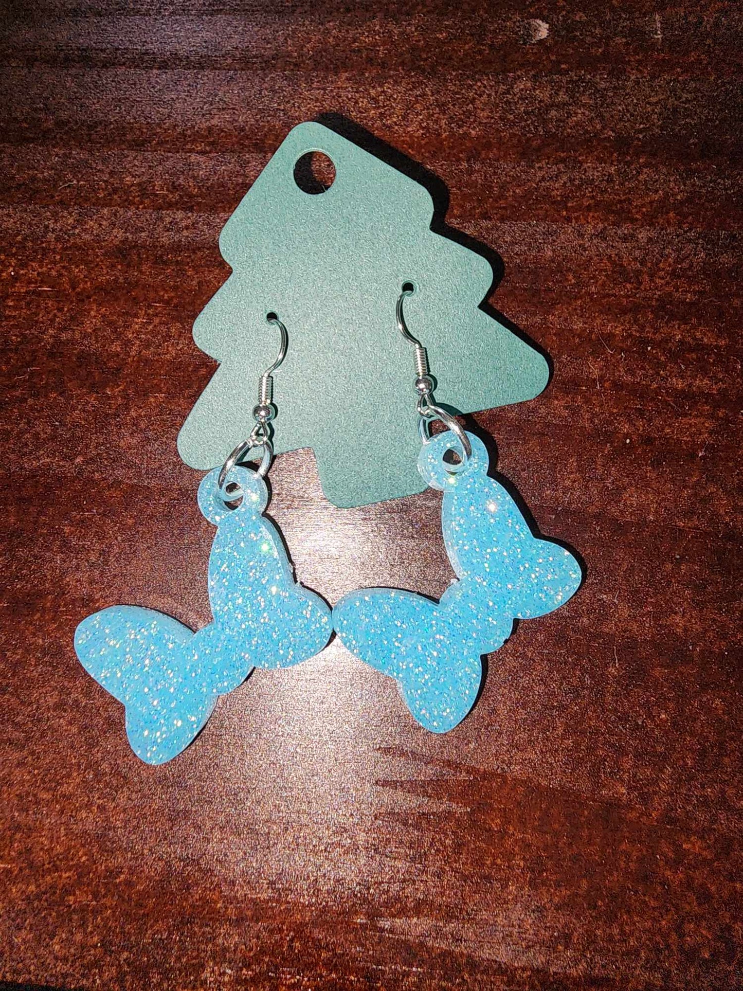 Bow Dangle Earrings (Epoxy)