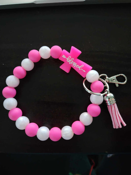 Pink Blessed Wristlet