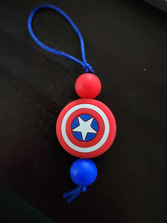 American Shield Zipper Pull