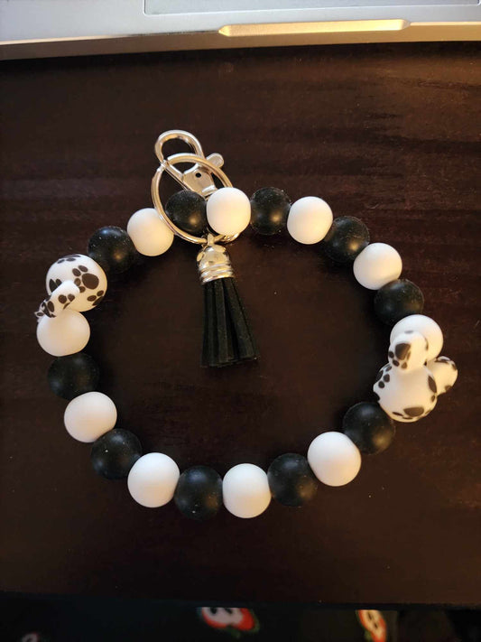 Paw Print Mouse Head Wristlet