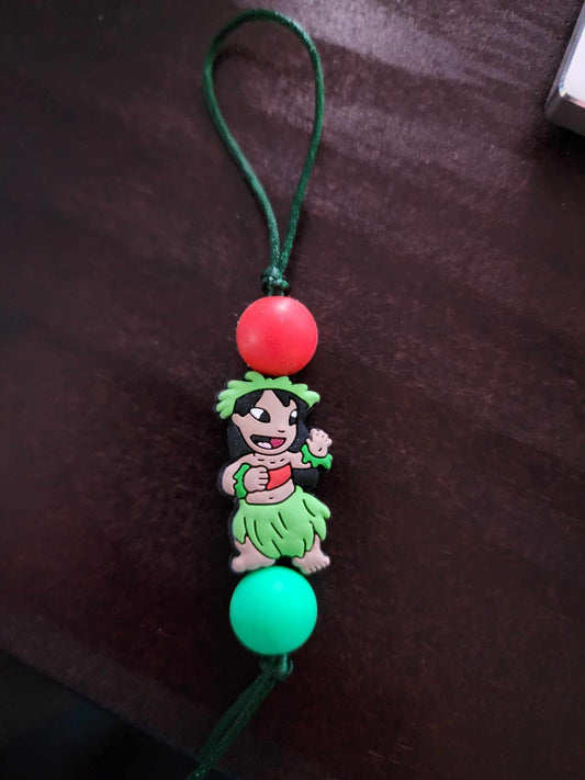 Hawaiian Girl Zipper Pull