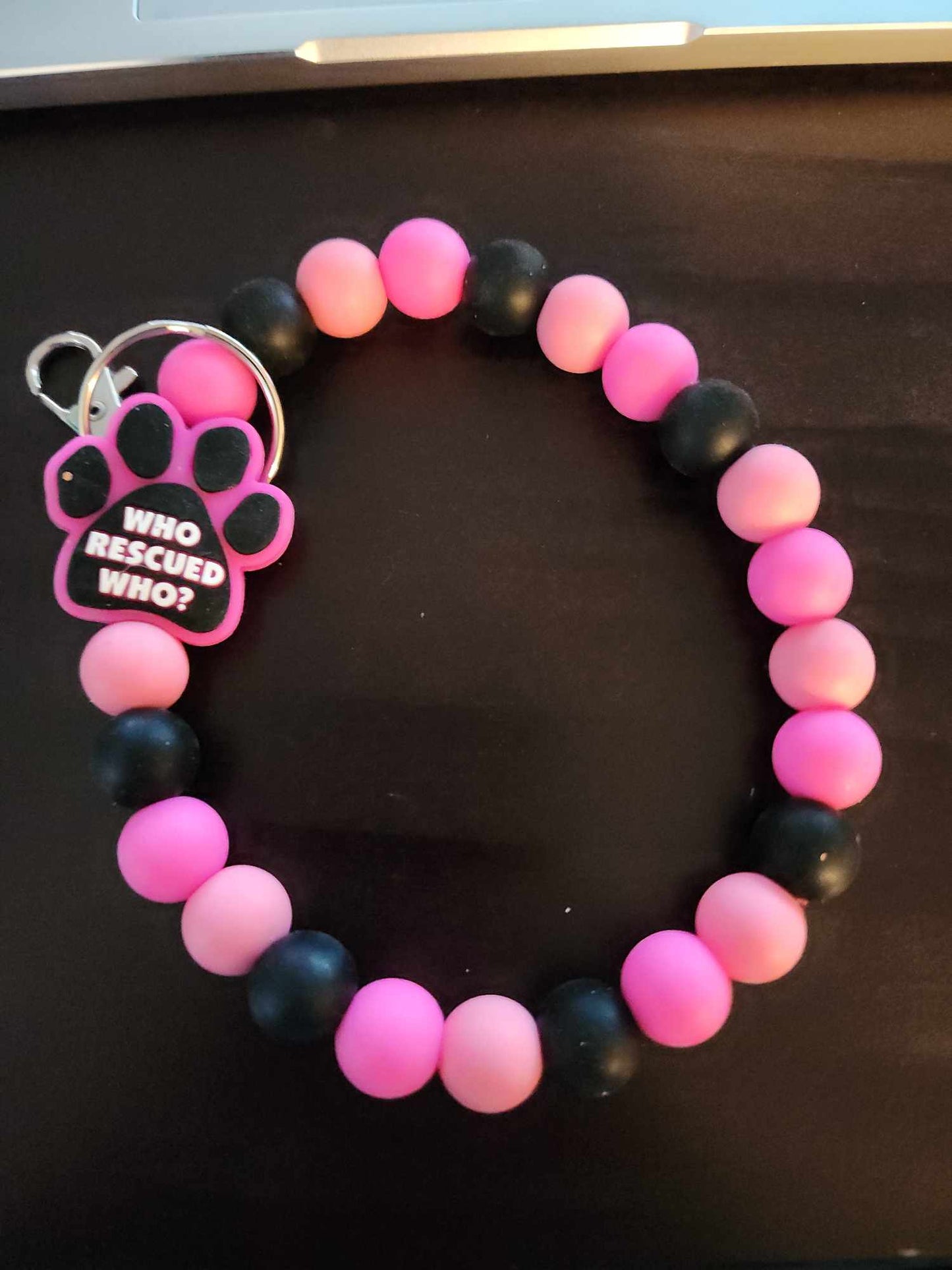 Pink who rescued Who Wristlet