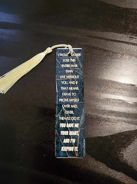 Gave me your Heart Bookmark