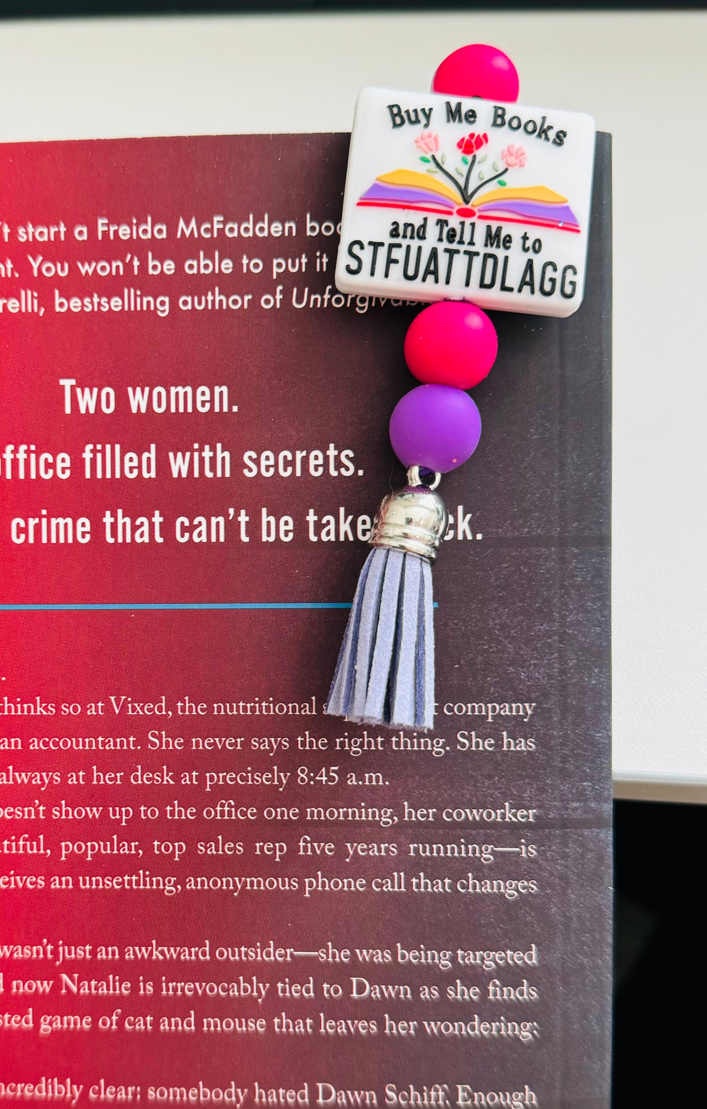 Buy me books/something unholy bookmark