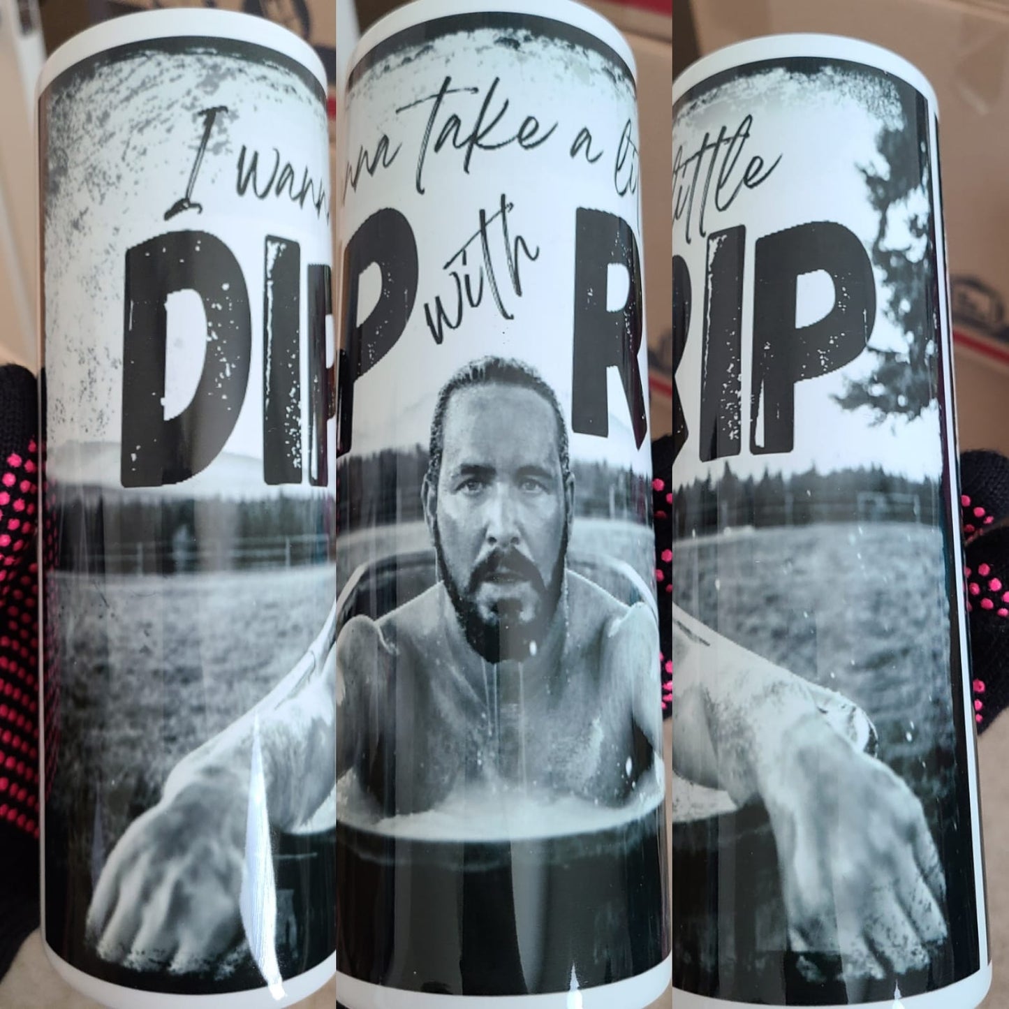 Dip with Cowboy 20 oz Tumbler