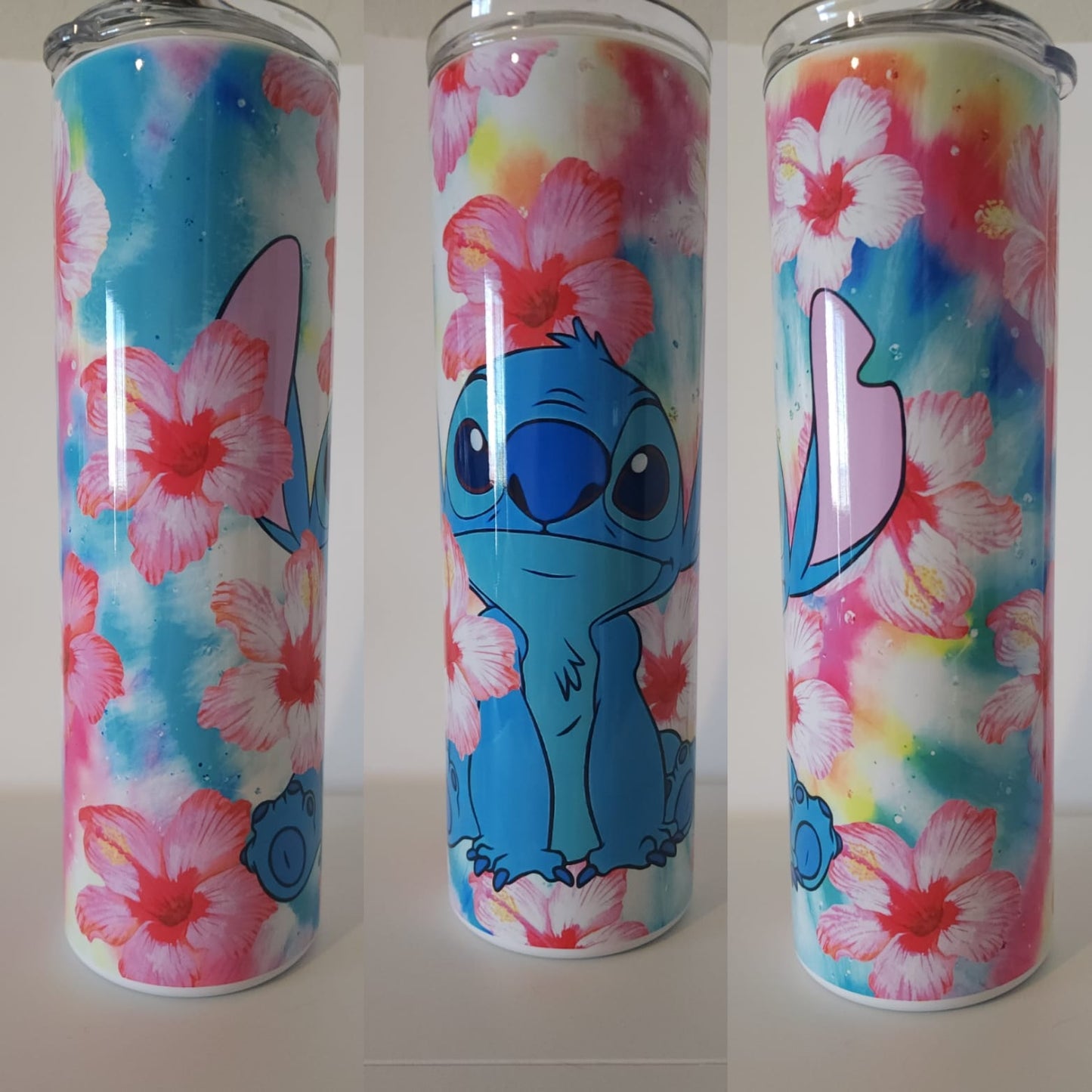 Adorable Blue Alien Floral 30 oz