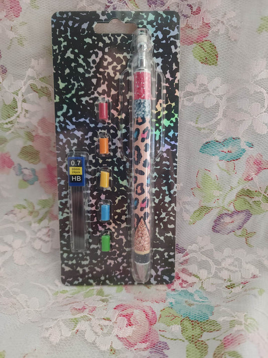 Rainbow Cheetah Sublimation Pencil