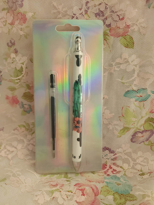 Glow in the Dark Catus Sublimation Pen