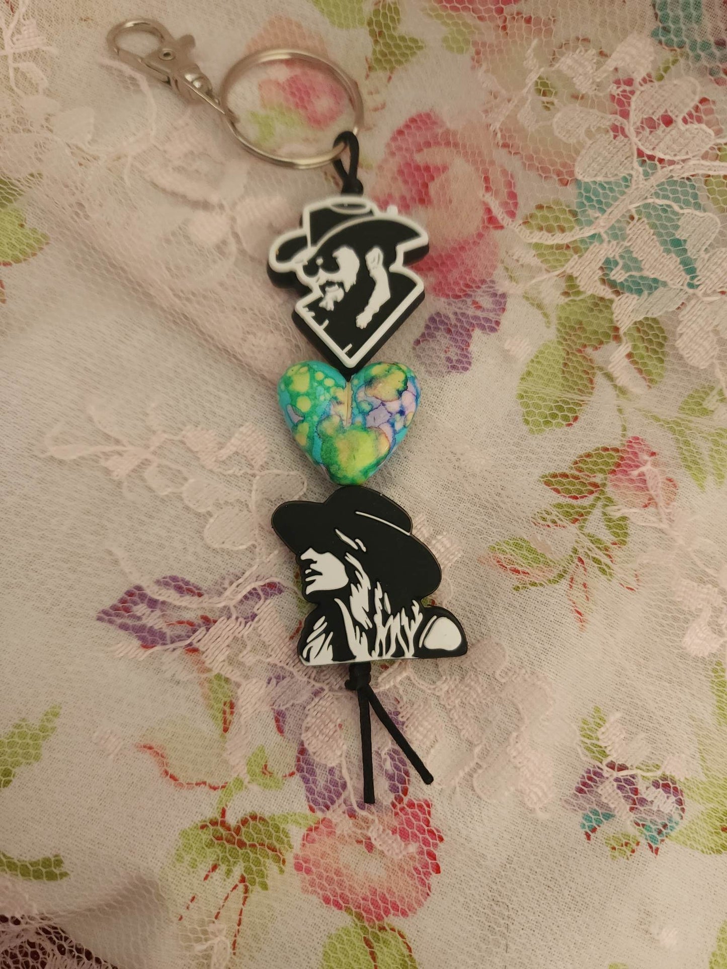 RIP/Beth Beaded Keychain