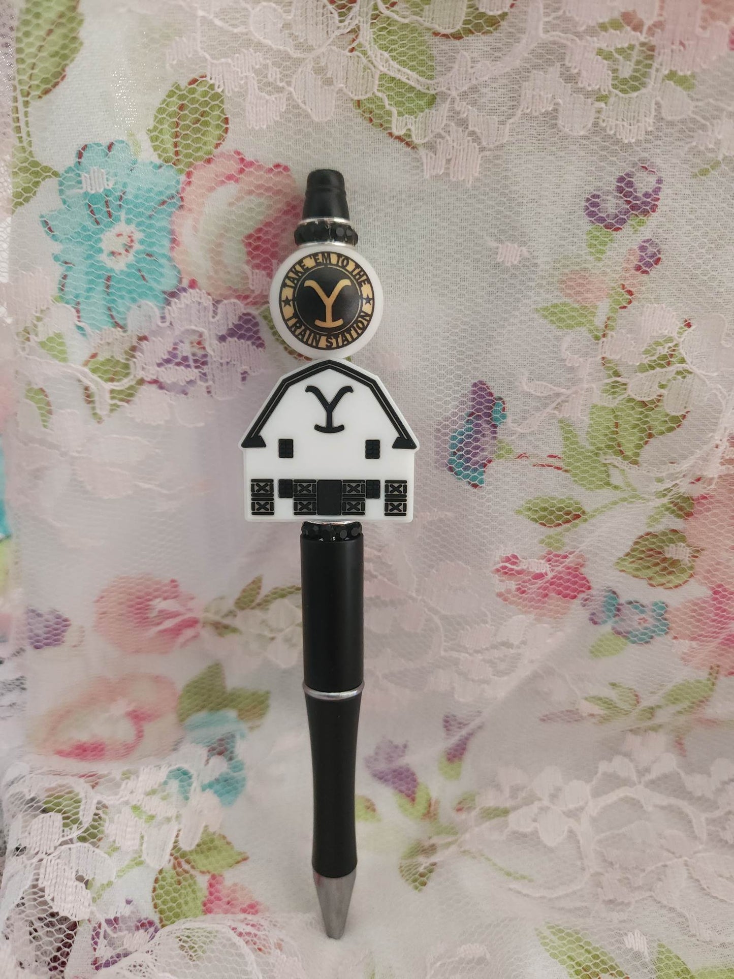 Y Barn Beaded Pen