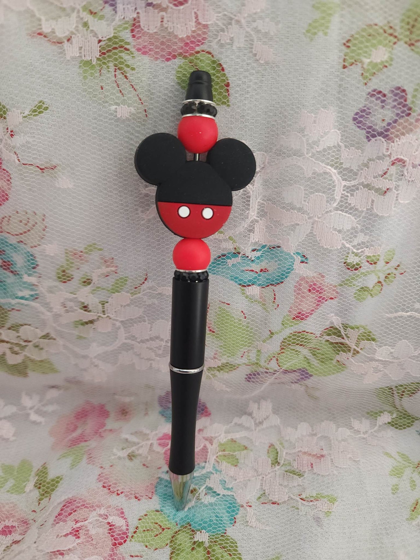 Mr. Mouse Head Beaded Pen