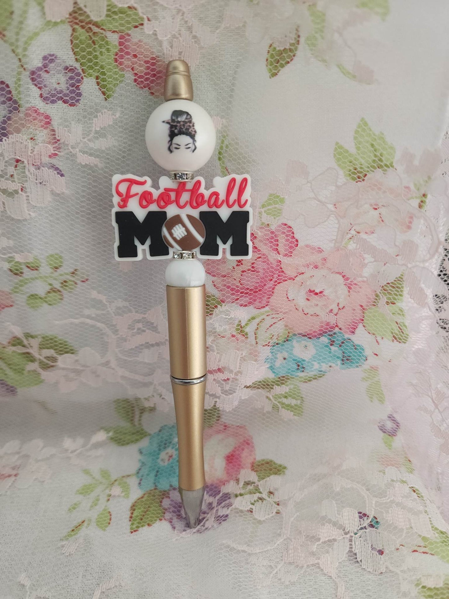 Football Mom Beaded Pen
