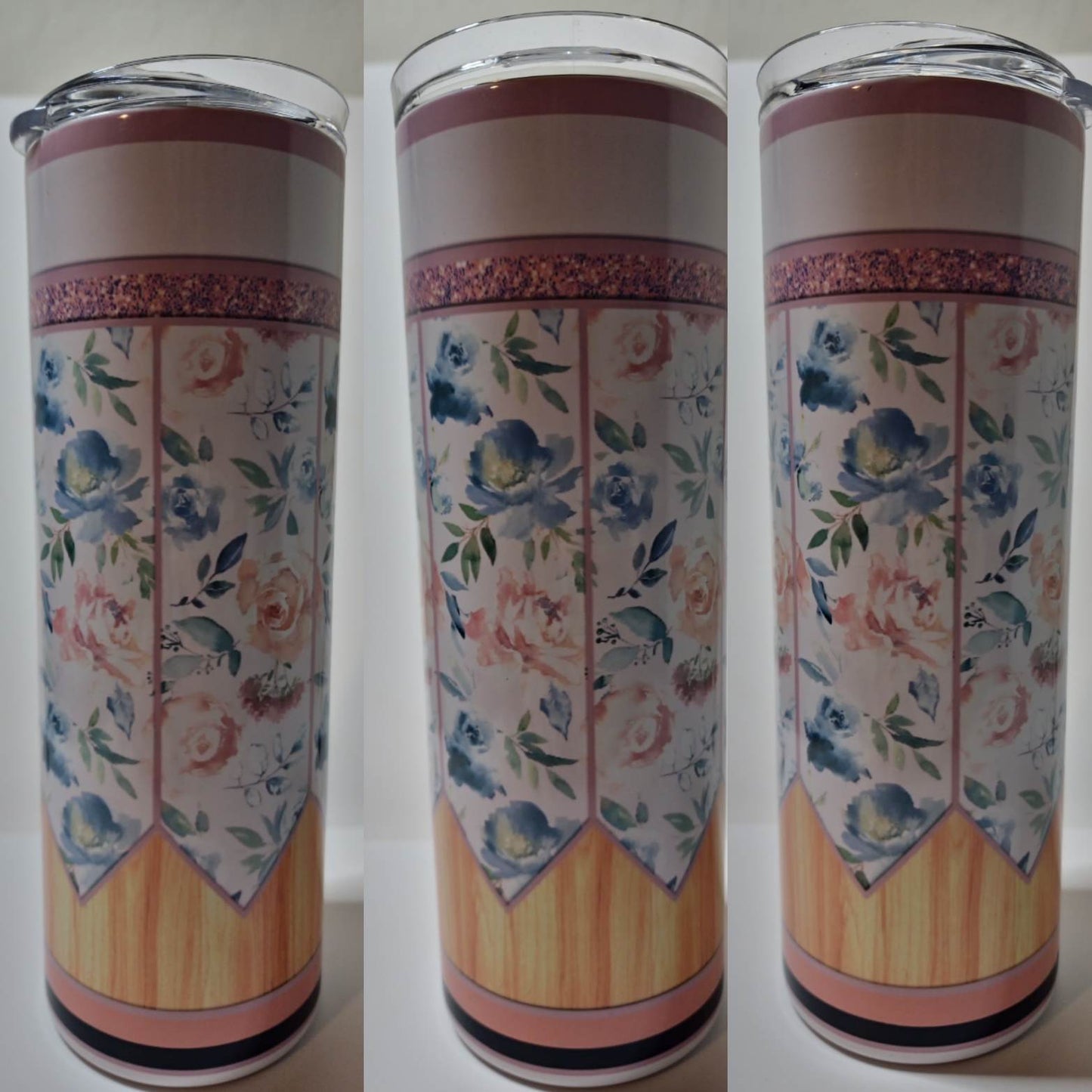 Floral Pencil Themed 20 oz Tumbler