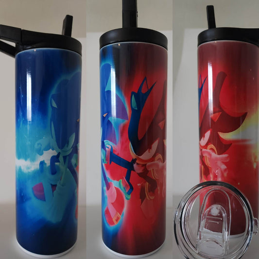 Blue and Red Hedgehog 20 oz DUO