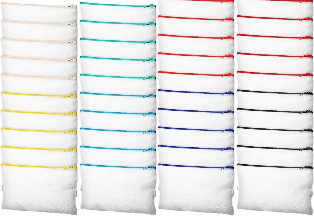 Custom Canvas pencil/makeup bag