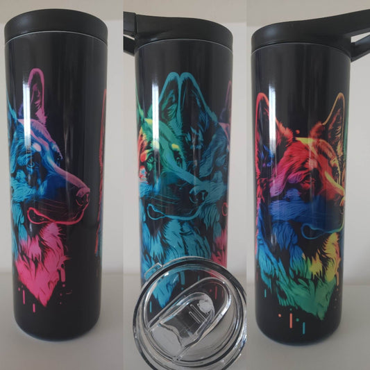 Colorful German Shepard 20 oz DUO