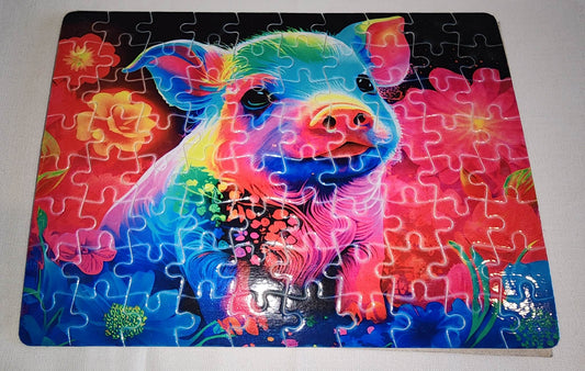 Rainbow Pig Puzzle