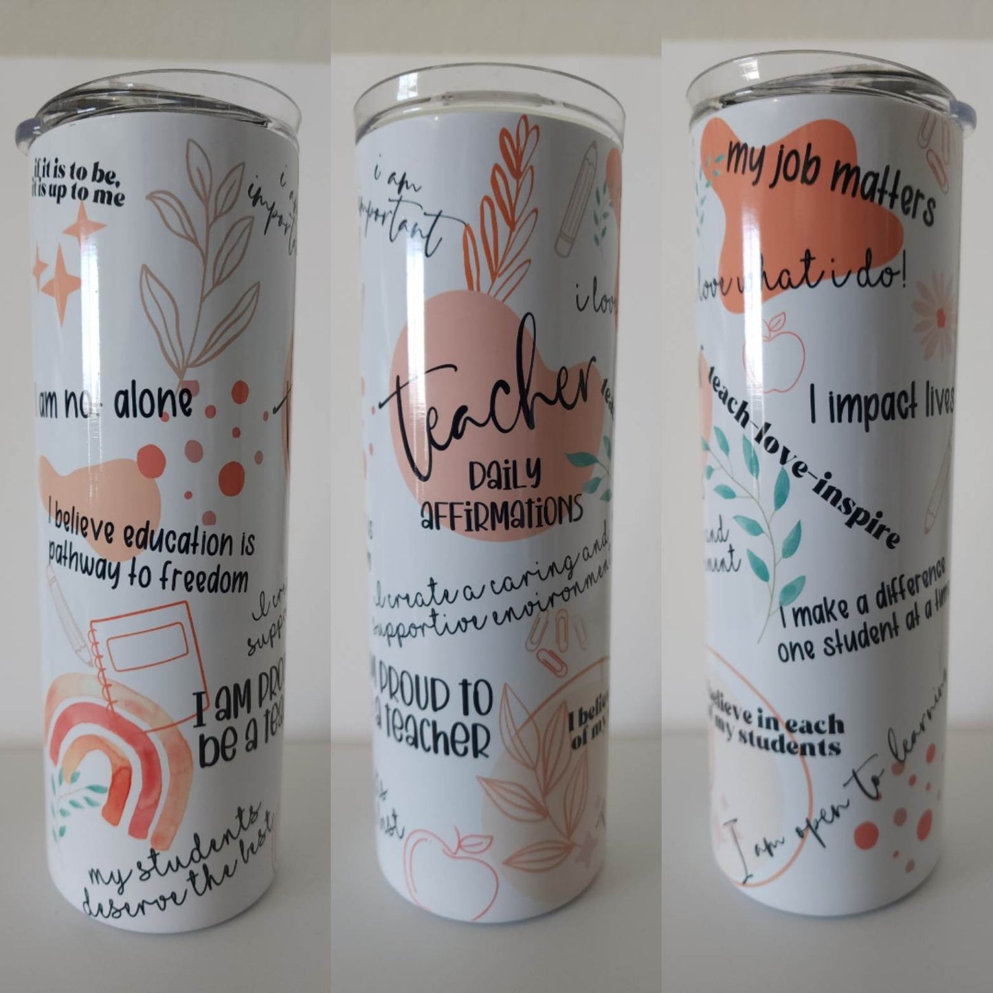 Teacher Affirmations 20 oz Tumbler