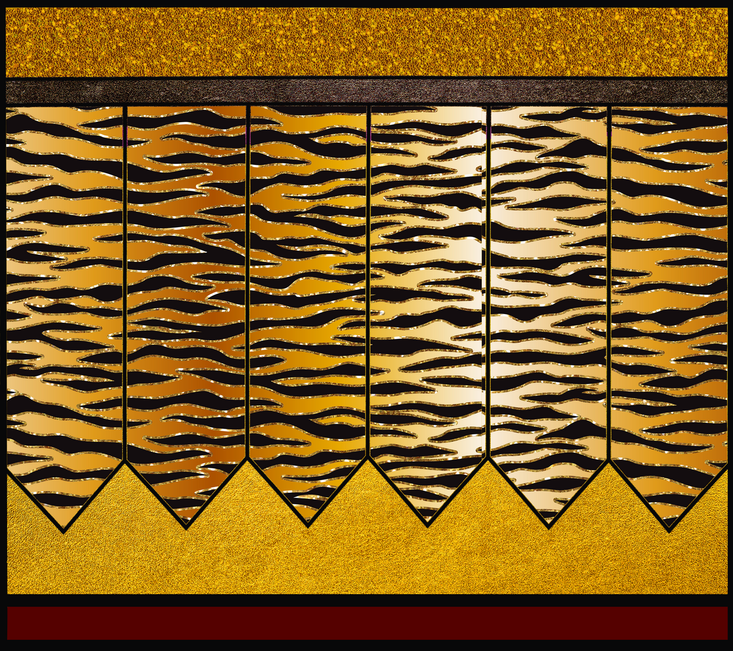 Tiger Print Pencil Tumbler