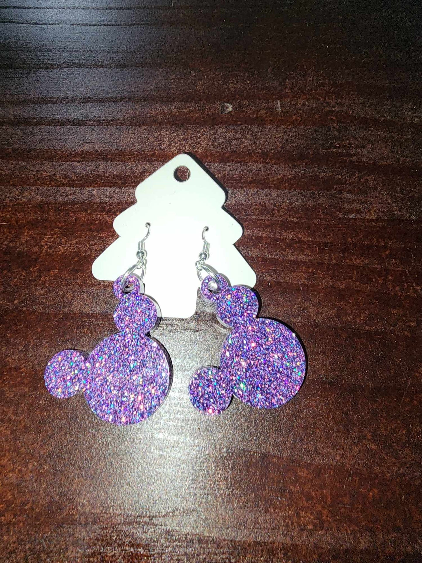 Mouse Head Dangle Earrings