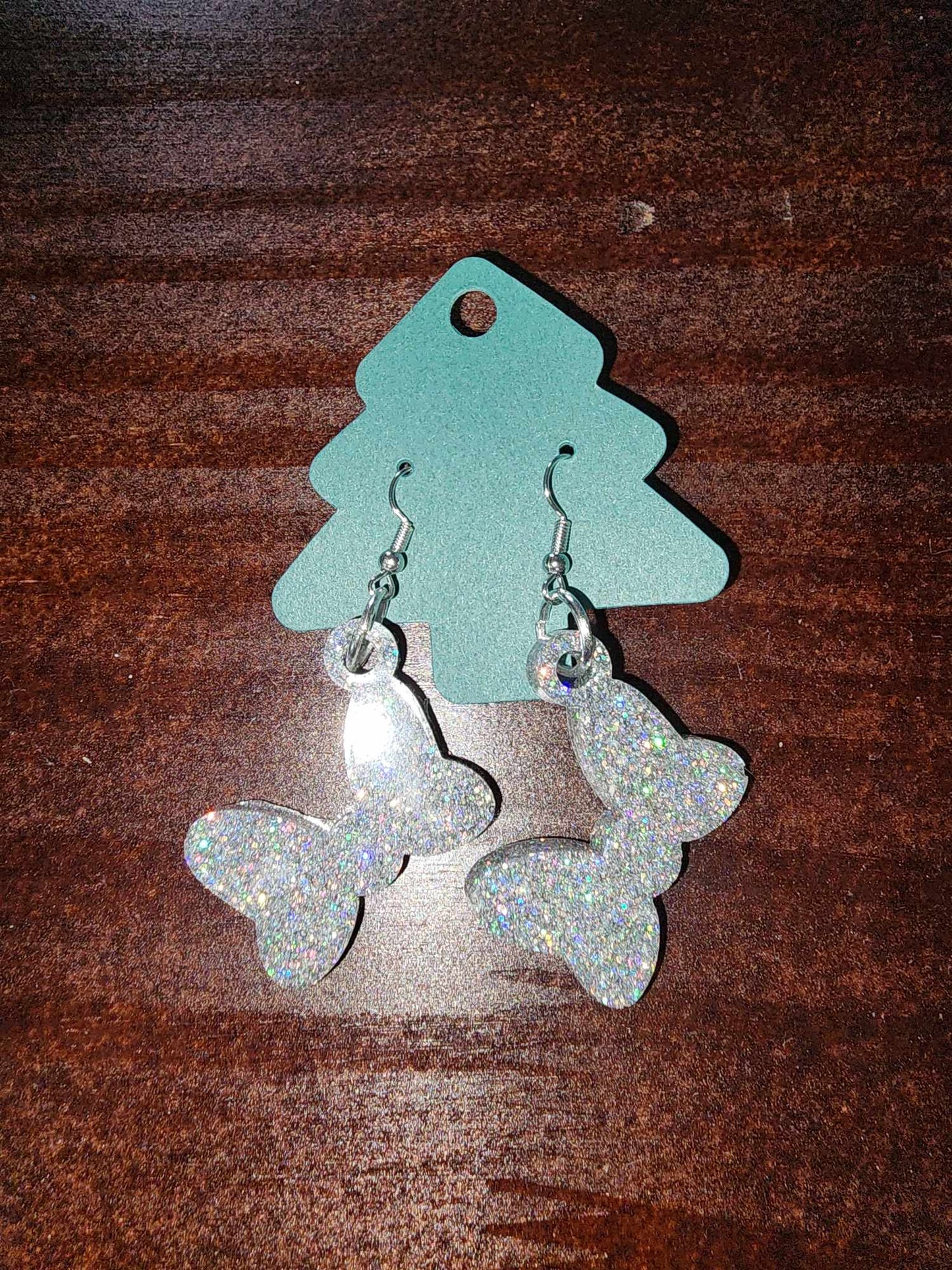 Bow Dangle Earrings (Epoxy)