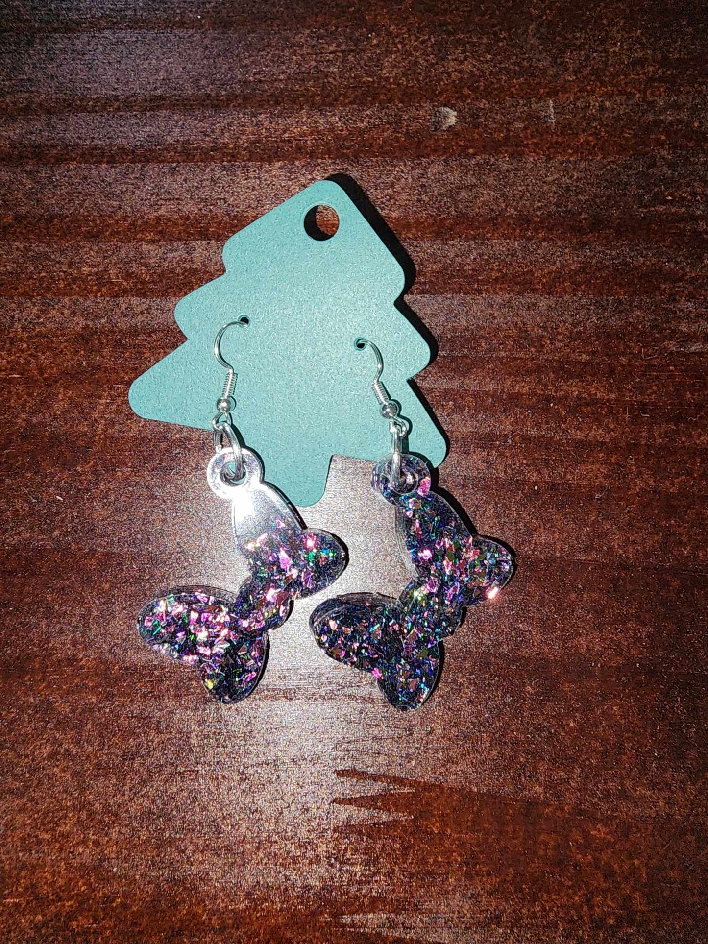 Bow Dangle Earrings (Epoxy)