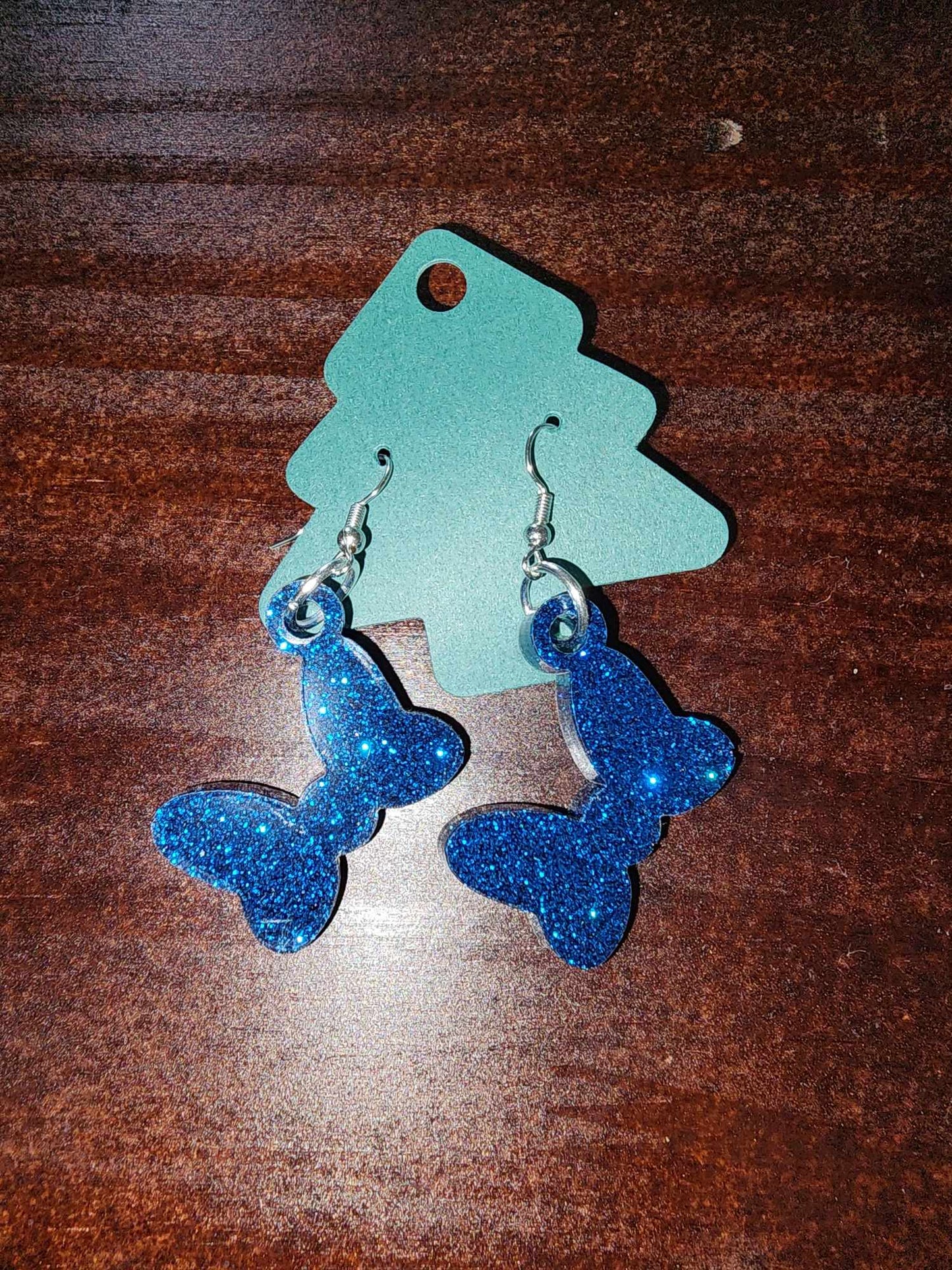 Bow Dangle Earrings (Epoxy)