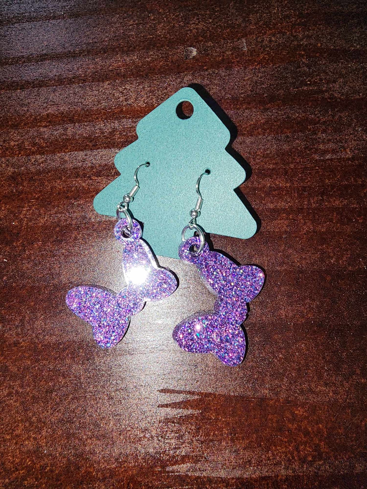 Bow Dangle Earrings (Epoxy)