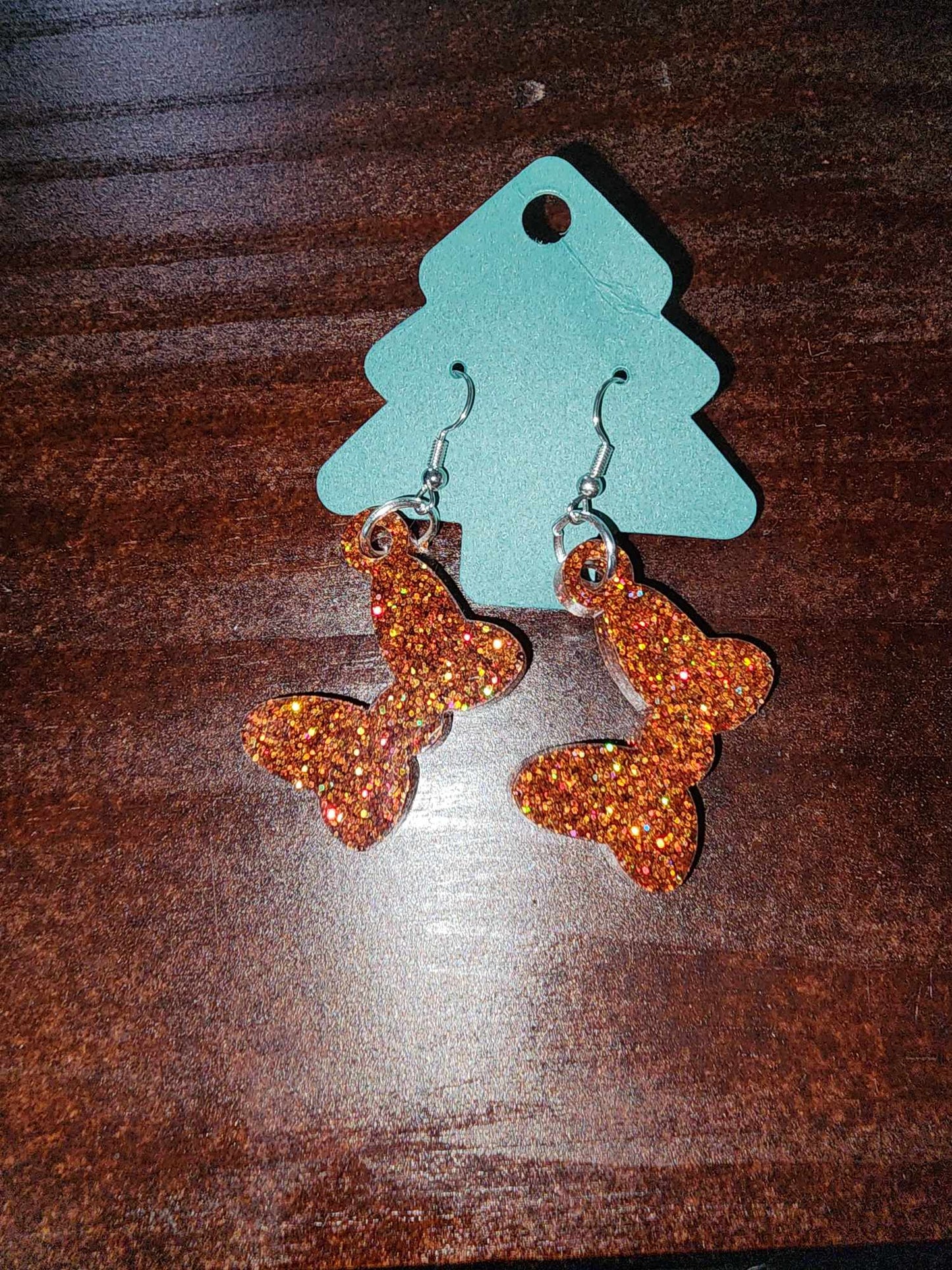 Bow Dangle Earrings (Epoxy)