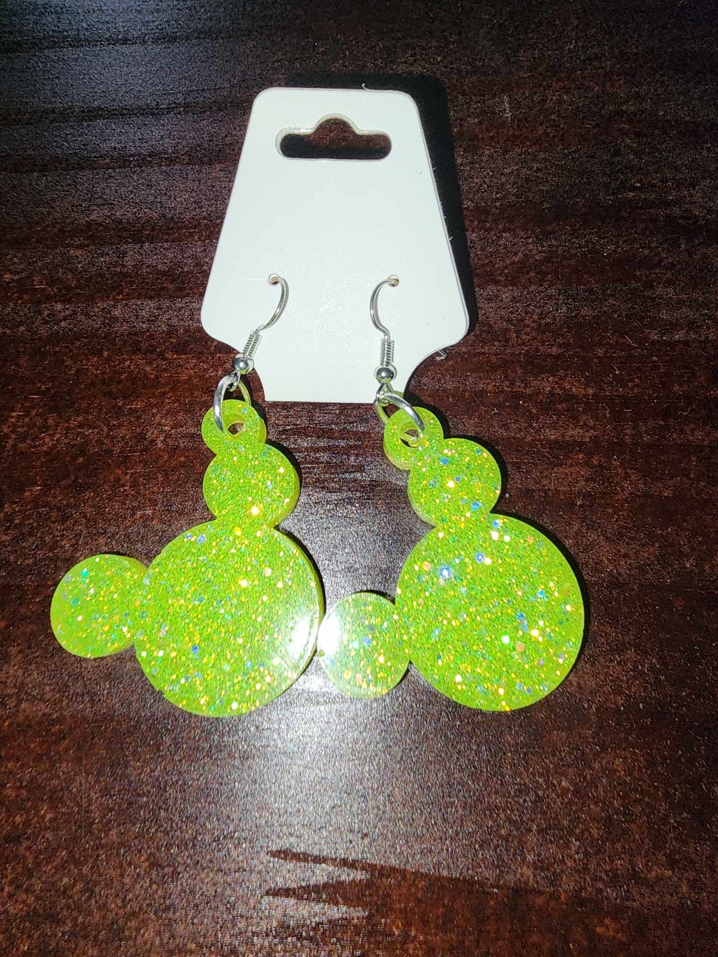 Mouse Head Dangle Earrings