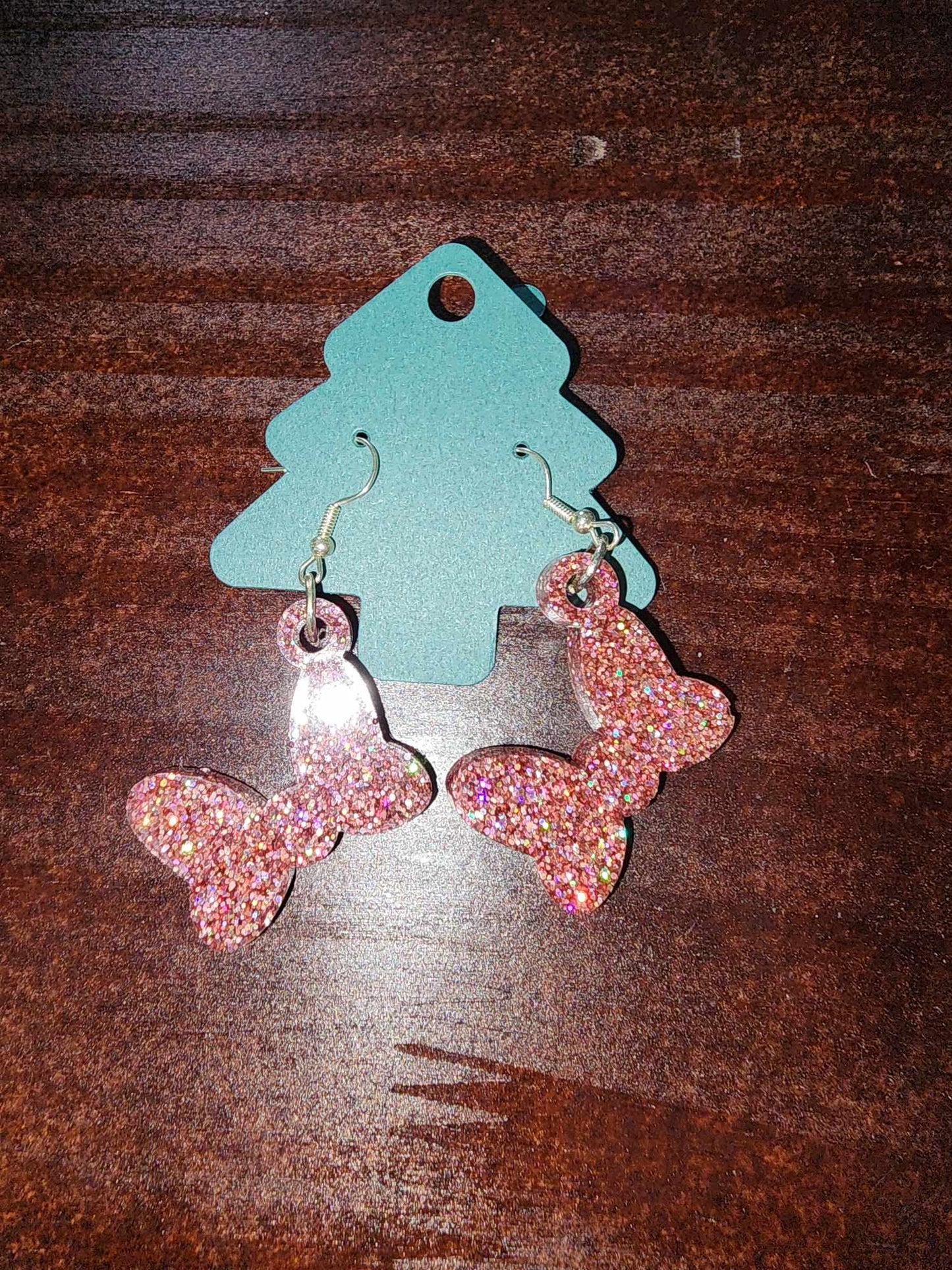 Bow Dangle Earrings (Epoxy)