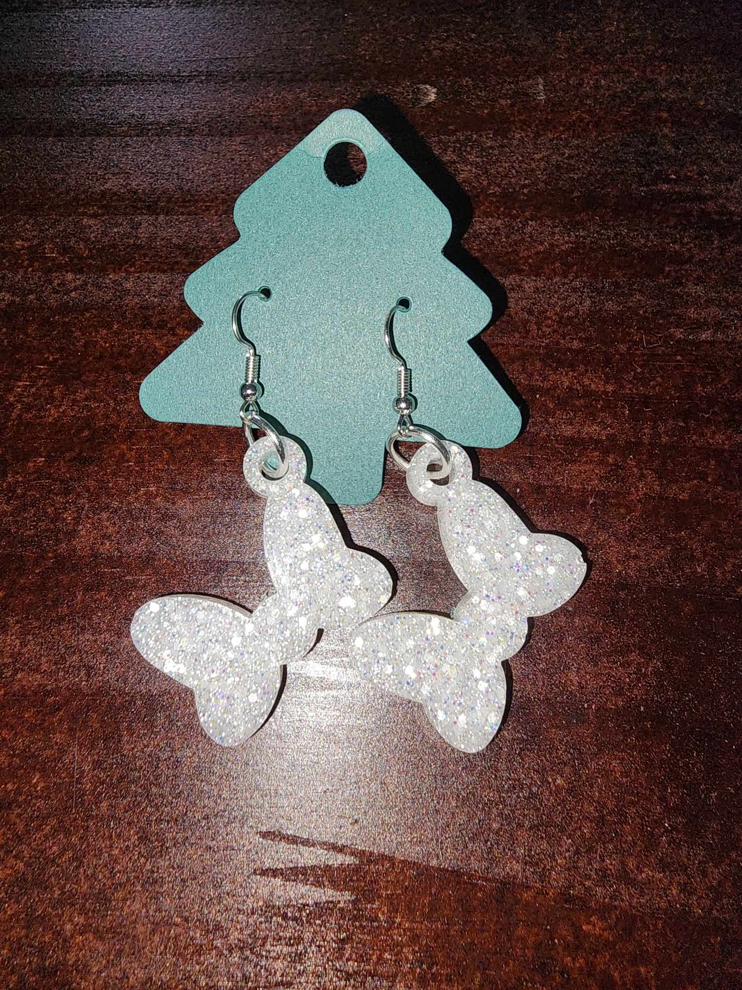 Bow Dangle Earrings (Epoxy)