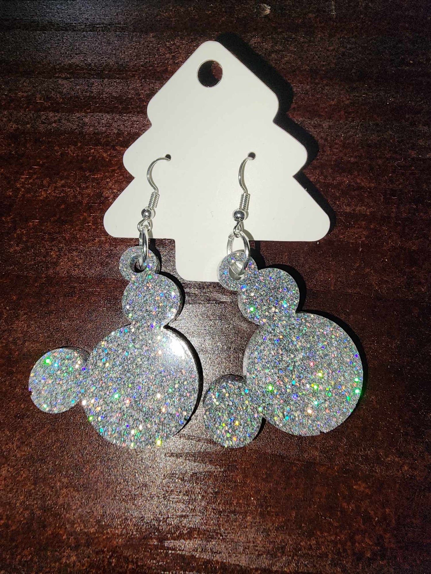 Mouse Head Dangle Earrings