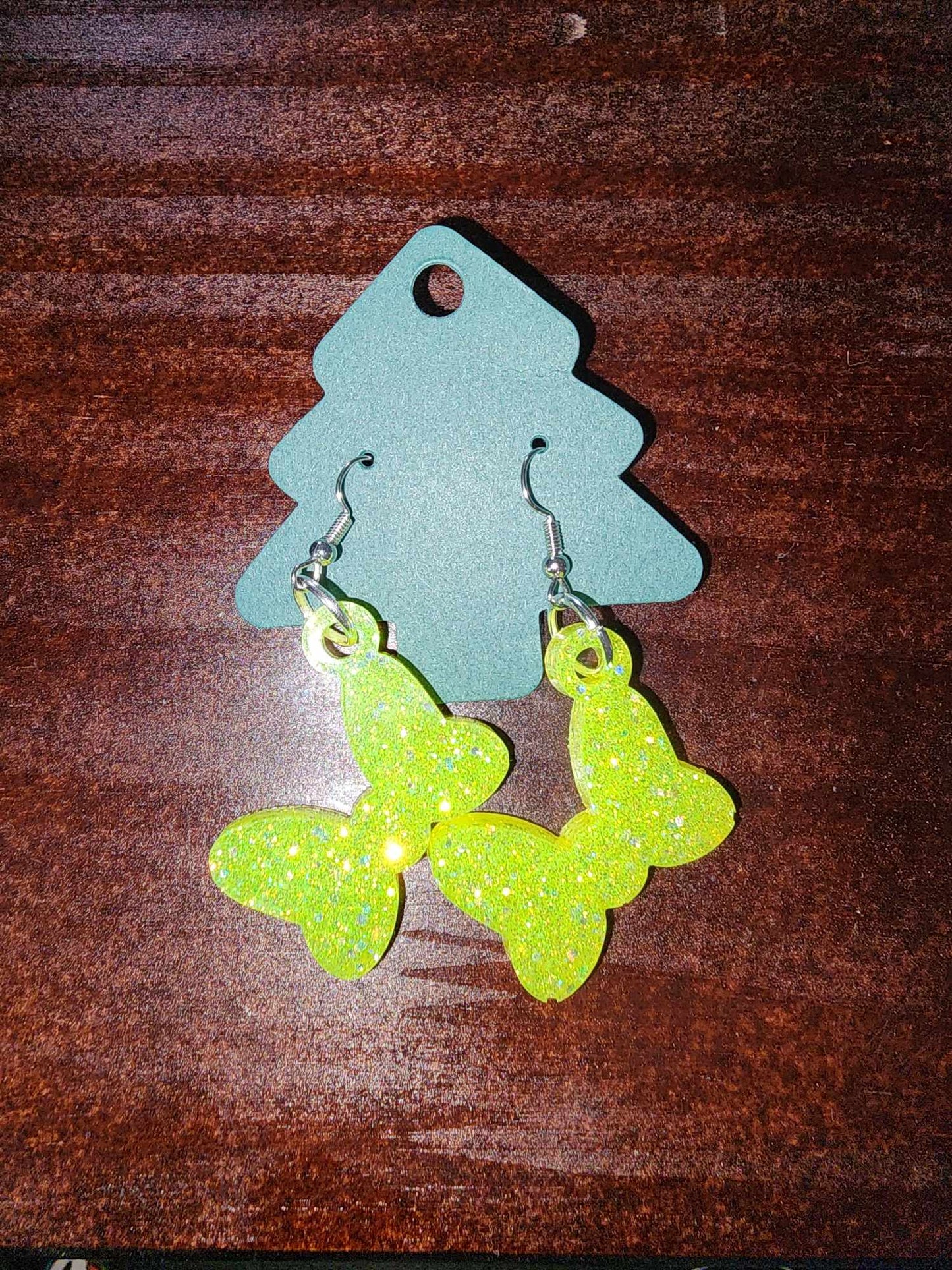 Bow Dangle Earrings (Epoxy)