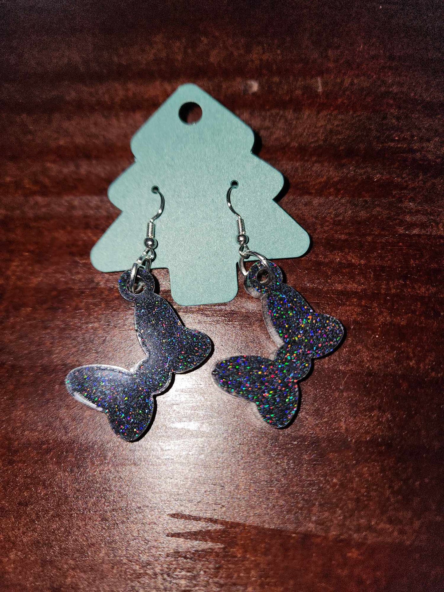 Bow Dangle Earrings (Epoxy)