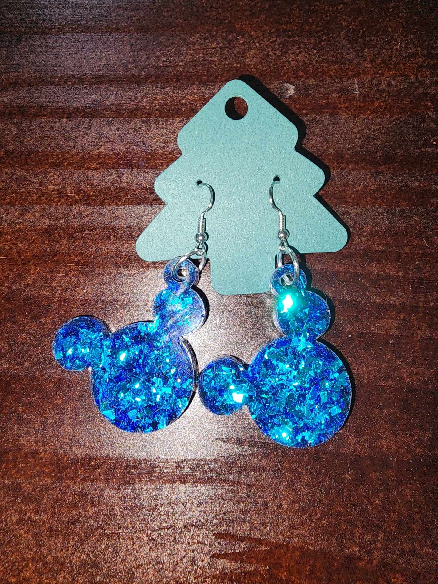 Mouse Head Dangle Earrings