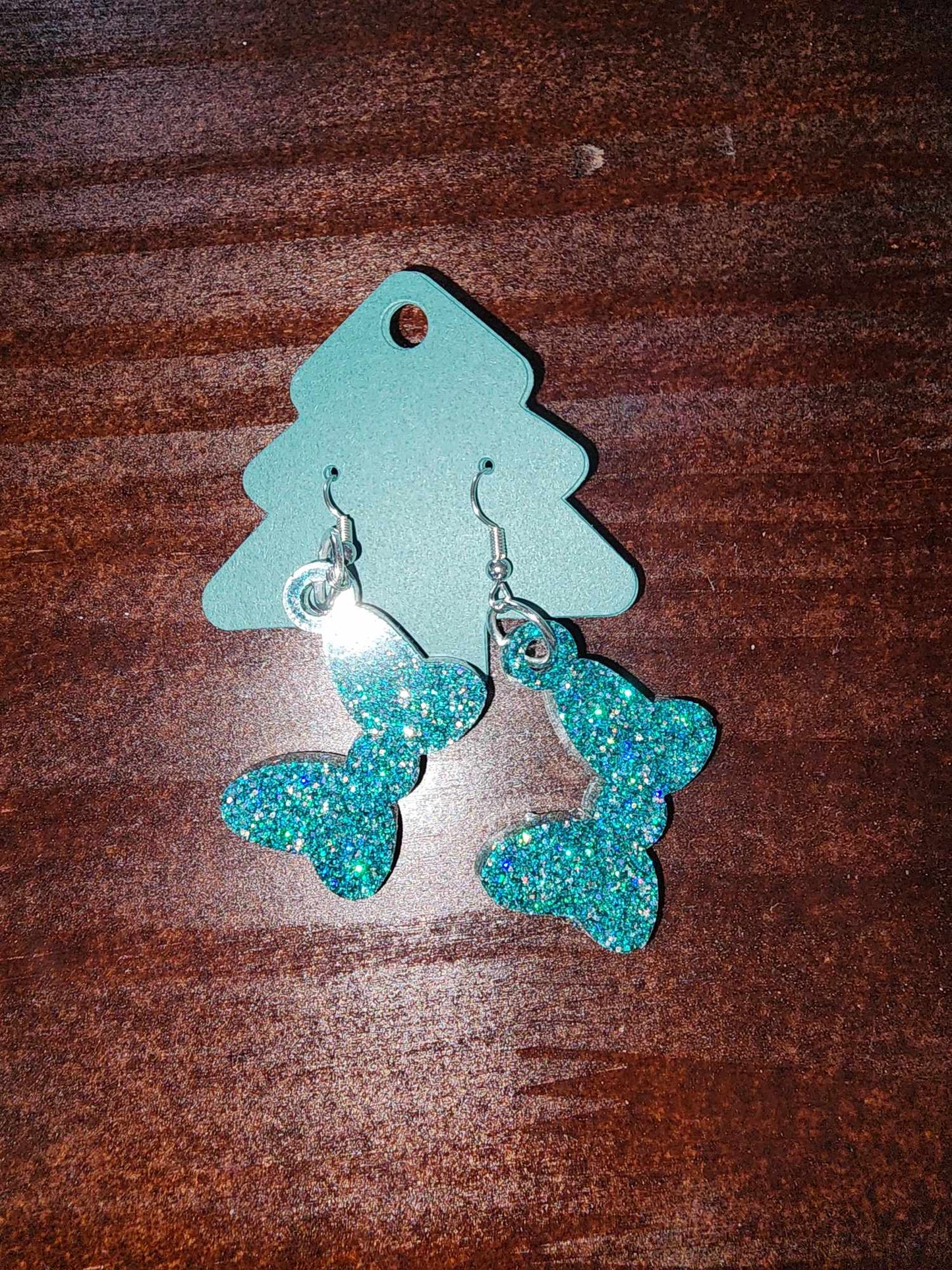 Bow Dangle Earrings (Epoxy)