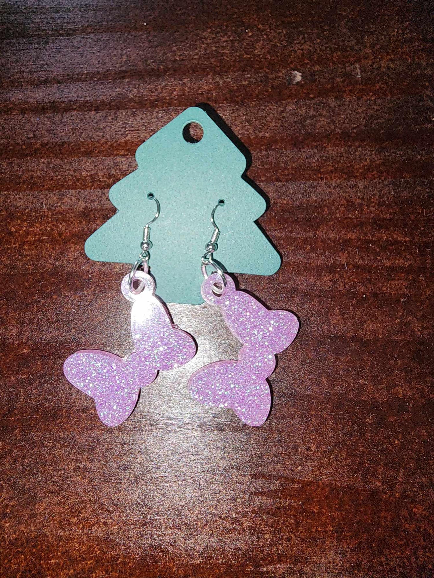 Bow Dangle Earrings (Epoxy)