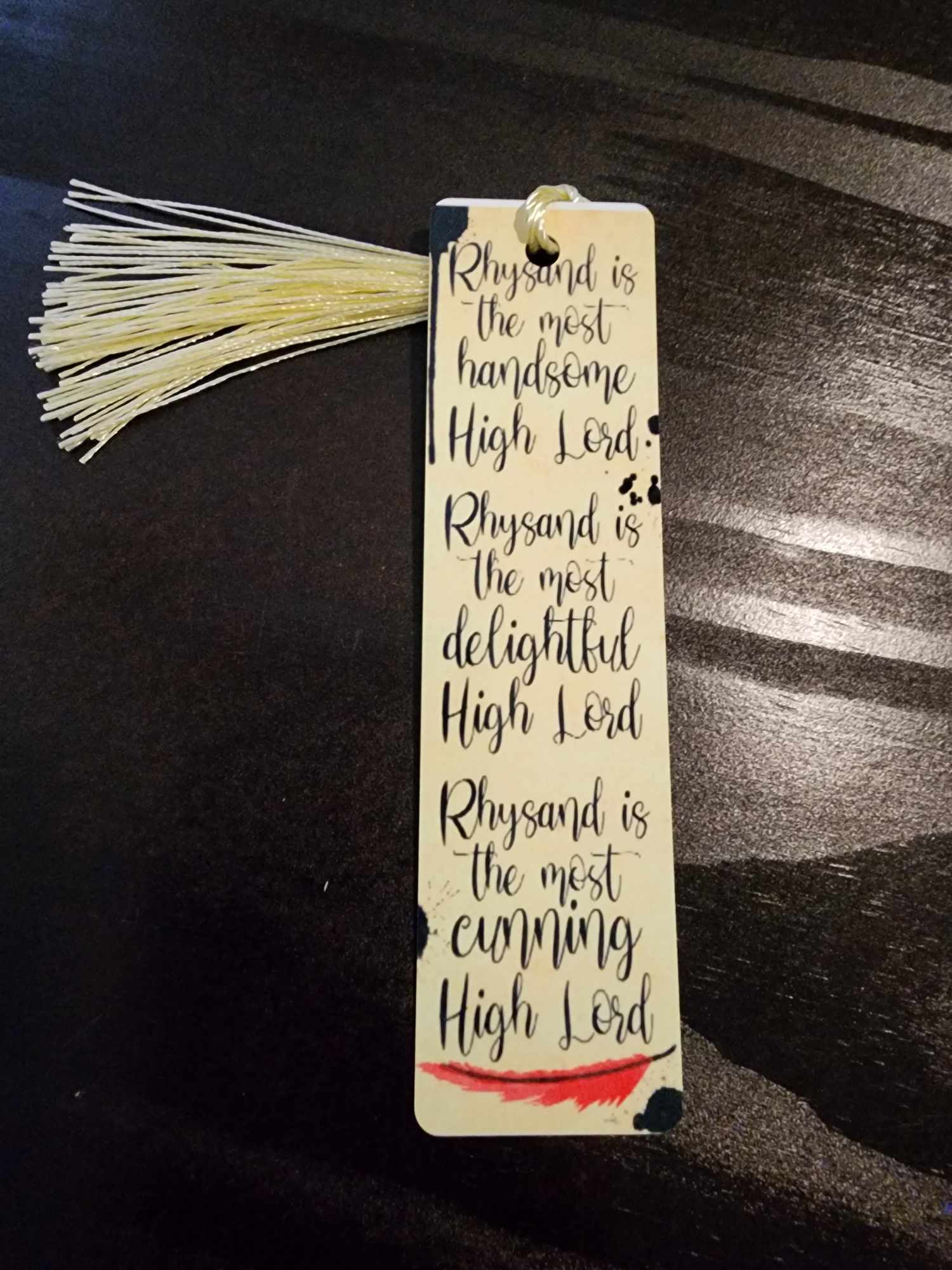 Most handsome High Lord Bookmark β Crafts by Bethany