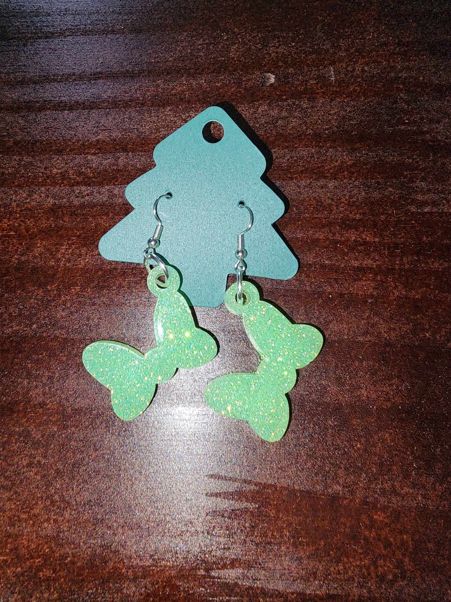 Bow Dangle Earrings (Epoxy)