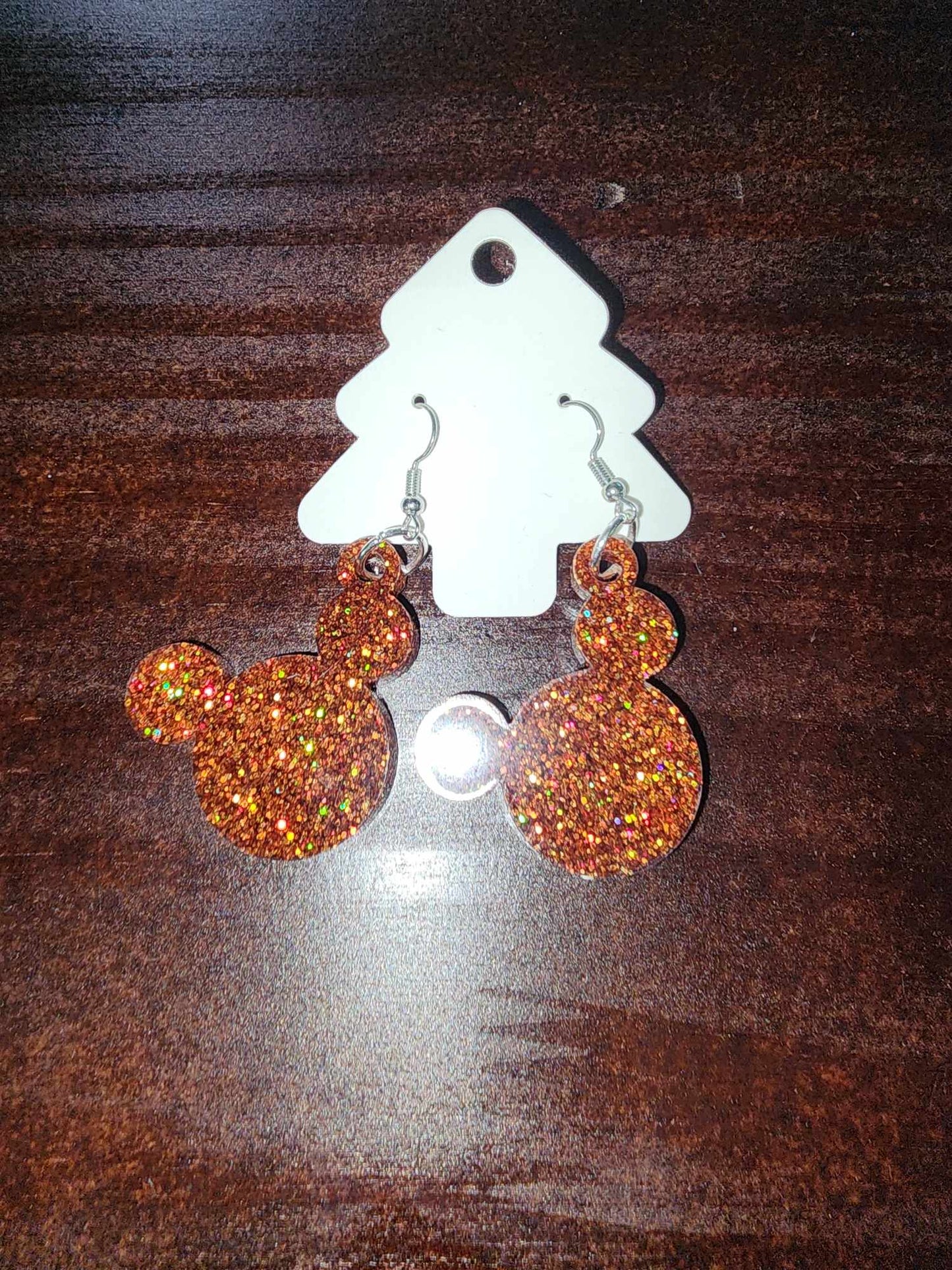 Mouse Head Dangle Earrings