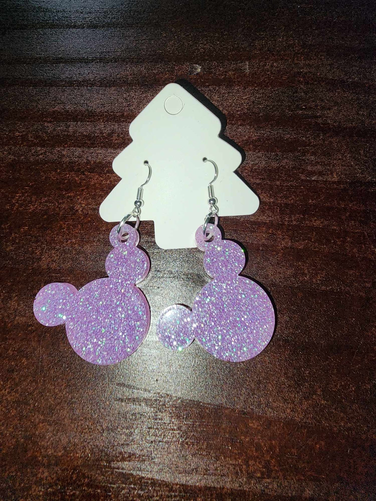 Mouse Head Dangle Earrings