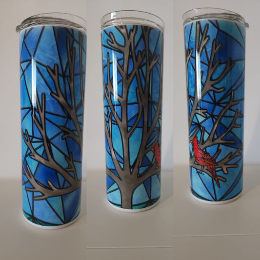Cardinal Stained Glass 20 oz