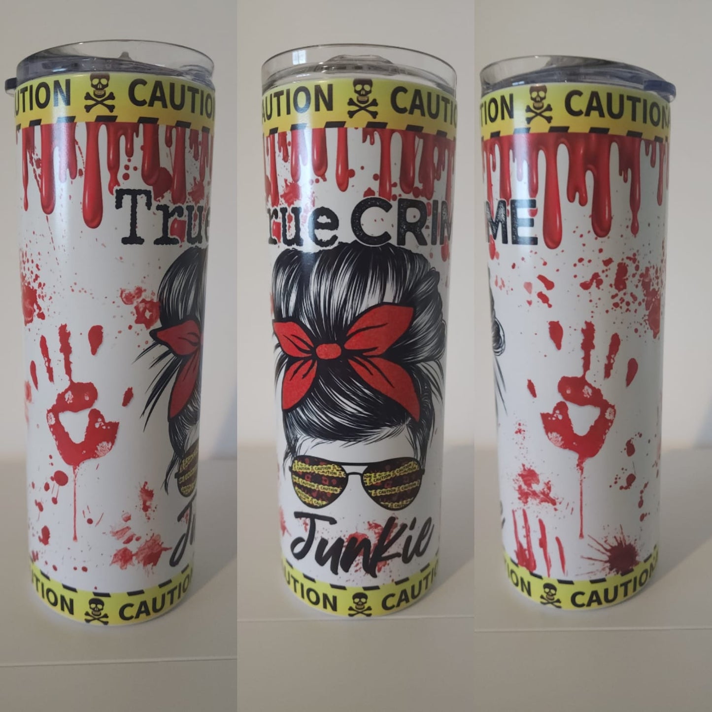 True Crime Messy Bun 20 oz ( glow in the dark)