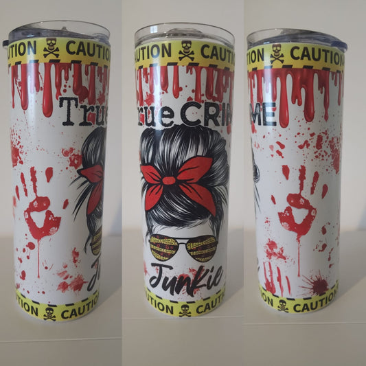 True Crime Messy Bun 20 oz ( glow in the dark)