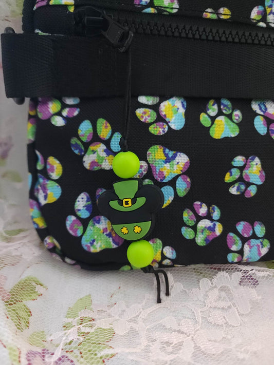 St. Pattys day Mouse Head Zipper Pull