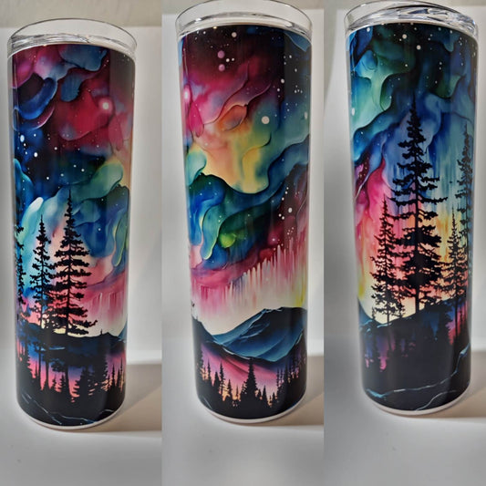 Water Color Northern Lights 20 oz Tumbler