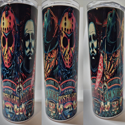 Horror Guys Dark Themed 20 oz Tumbler